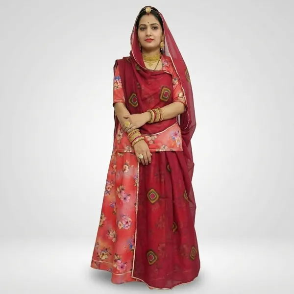 Pink_Cotton_Unstitched_Rajputi_Suit_Material_For_Women