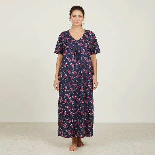 Blue_Cotton_Nighty_For_Women