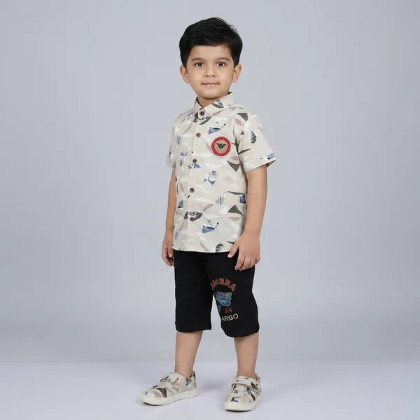 Cotton_Printed_Relaxed_Shirt_Capri_Clothing_Set_For_Boys