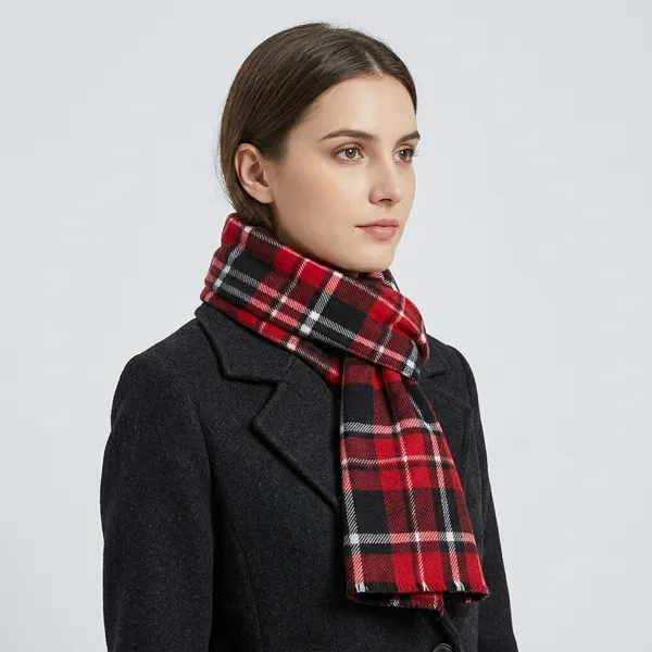 Multicolor_Wool-Cotton_Checkered_Muffler_For_Unisex