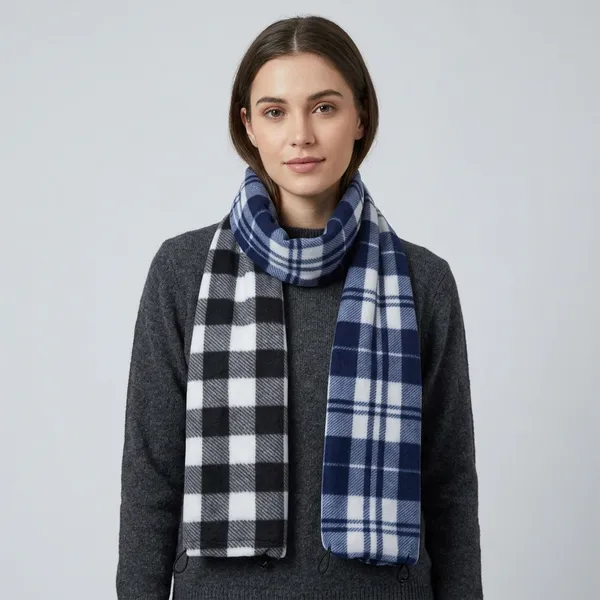 Black_Wool-Cotton_Checkered_Muffler_For_Unisex_Pack_Of_2