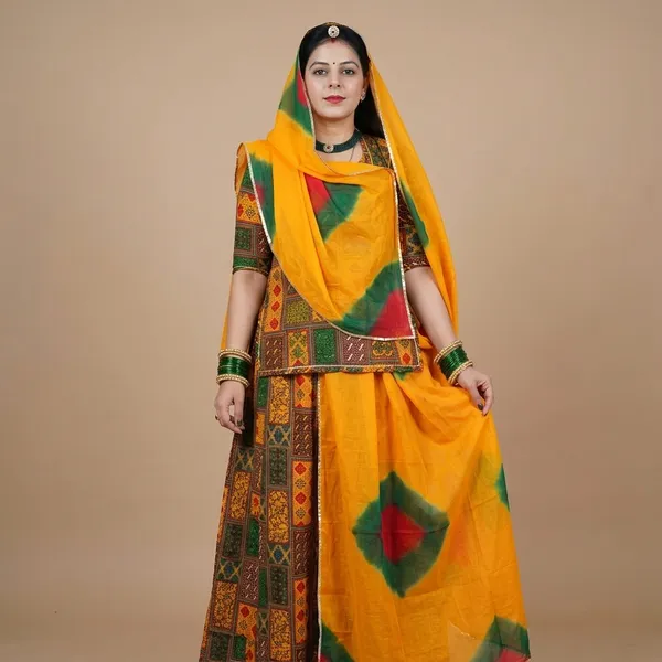 Multicolour_Cotton_Hand-Dyed_Salwar_Suit_For_Women