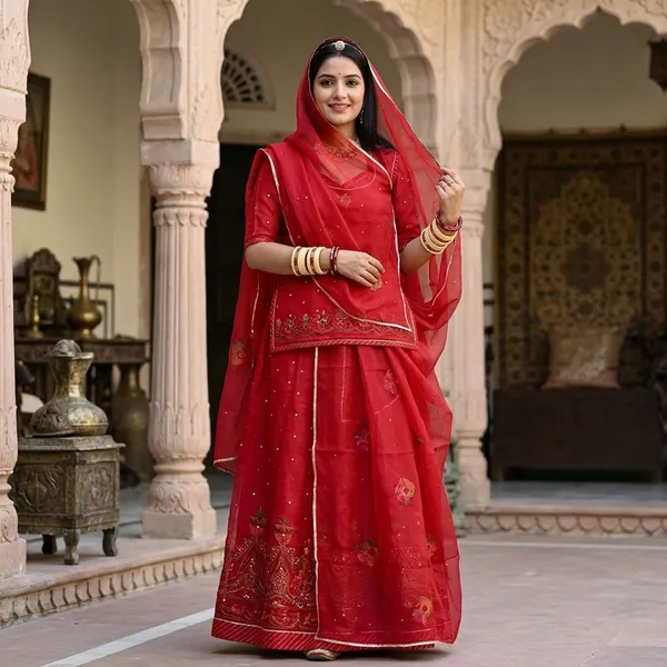 Red_Silk_Traditional_Rajputi_Poshak_For_Women