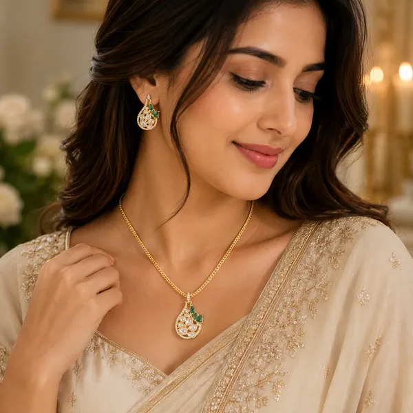 Coral_Meena_Polki_(Green)