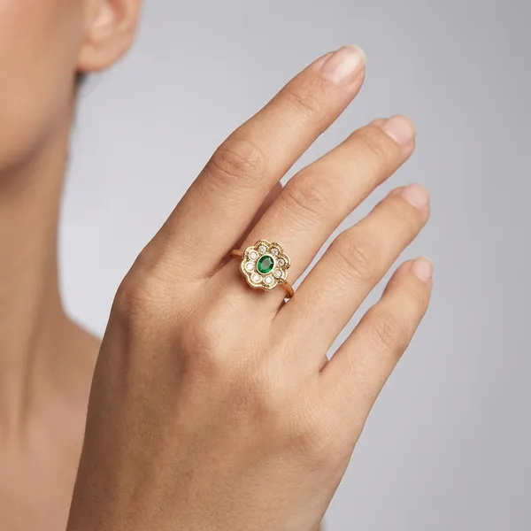 Gold_And_Green_Brass_Premium_And_Trendy_Ring_For_Women