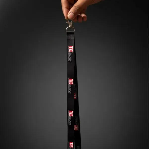 Custom_Printed_Black_Polyester_Lanyard_Pack_Of_100