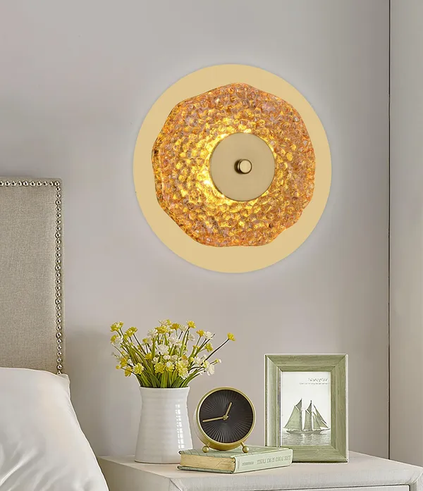 Metal_Glass_Modern_Amber_Dome_Pendant_Light