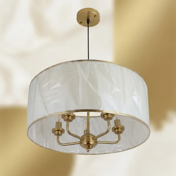 Metal_Fabric_Dining_Gold_White_Drum_Shade_Pendant_Light