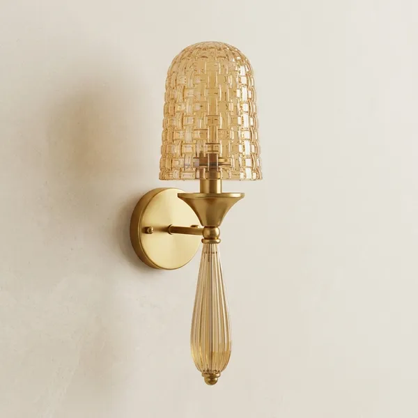 Metal_Glass_Modern_Amber_Crystal_Shade_Wall_Sconce