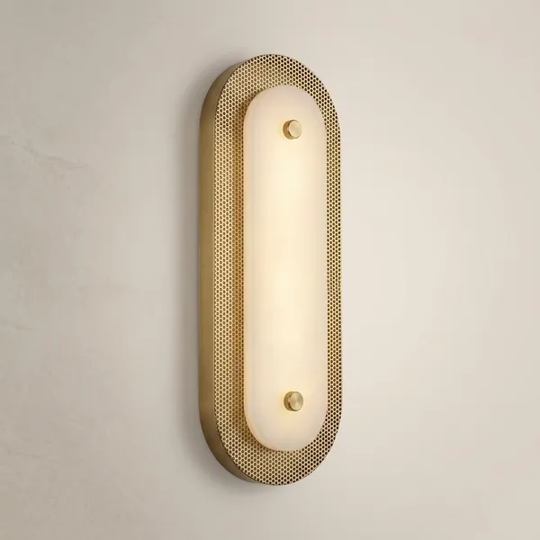 Resin_Metal_Gold_Perforated_Oval_Wall_Light