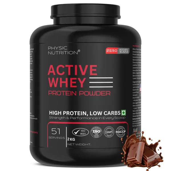 Physic_Nutrition_Active_Whey_Protein_Powder_-_2Kg_|_Zero_Added_Sugar_|_Fast_Muscle_Recovery_|_51_Servings_|_Chocolate_Flavour