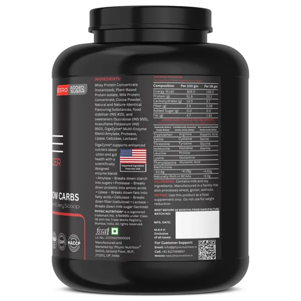 Physic_Nutrition_Active_Whey_Protein_Powder_-_2Kg_|_Zero_Added_Sugar_|_Fast_Muscle_Recovery_|_51_Servings_|_Coffee_Flavour