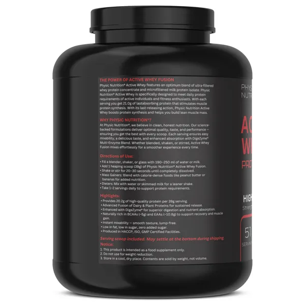 Physic_Nutrition_Active_Whey_Protein_Powder_-_2Kg_|_Zero_Added_Sugar_|_Fast_Muscle_Recovery_|_51_Servings_|_Coffee_Flavour