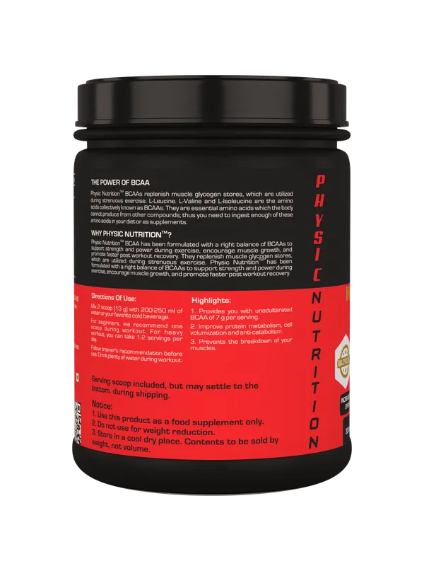 Physic_Nutrition_Bcaa_-_300G_|_30_Servings|_For_Muscle_Recovery_And_Strength_|_Supports_Endurance_And_Protein_Synthesis_|_Litchi_Flavour