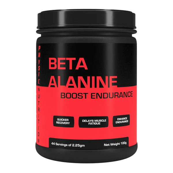 Physic_Nutrition_Beta_Alanine_Powder_100G_|_2.25G_Per_Serving_|_44_Servings_|_Endurance_And_Performance_Support_|_Delays_Muscle_Fatigue_|_Unflavoured