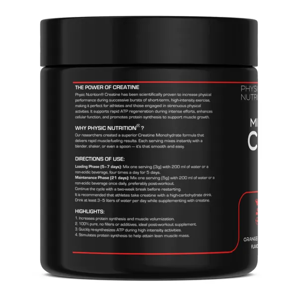 Physic_Nutrition_Micronized_Creatine_Monohydrate_-_100G_|_Unflavoured_|_33_Servings_|_Muscle_Strength,_Endurance_And_Recovery_Booster
