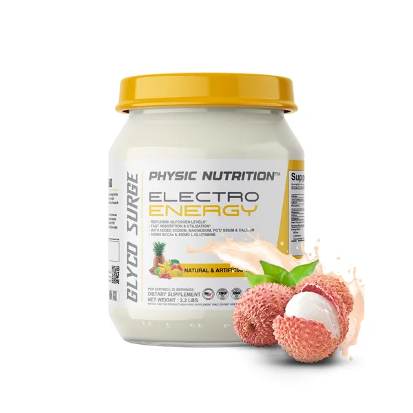 Physic_Nutrition_Electro_Energy_1Kg_|_Electrolyte_Hydration_Formula_With_Bcaas_And_L-Glutamine_|_33_Servings_|_Fast_Energy_And_Glycogen_Replenishment_|_Litchi_Flavour