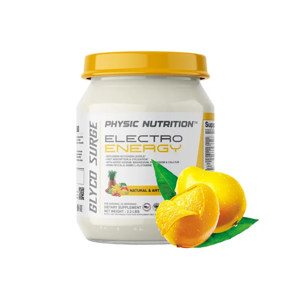 Physic_Nutrition_Electro_Energy_1Kg_|_Electrolyte_Hydration_Formula_With_Bcaas_And_L-Glutamine_|_33_Servings_|_Fast_Energy_And_Glycogen_Replenishment_|_Mango_Flavour