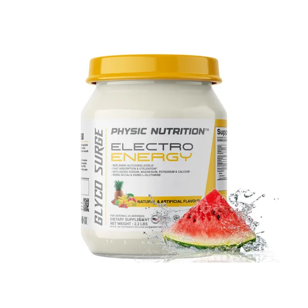 Physic_Nutrition_Electro_Energy_1Kg_|_Electrolyte_Hydration_Formula_With_Bcaas_And_L-Glutamine_|_33_Servings_|_Fast_Energy_And_Glycogen_Replenishment_|Watermelon_Flavour