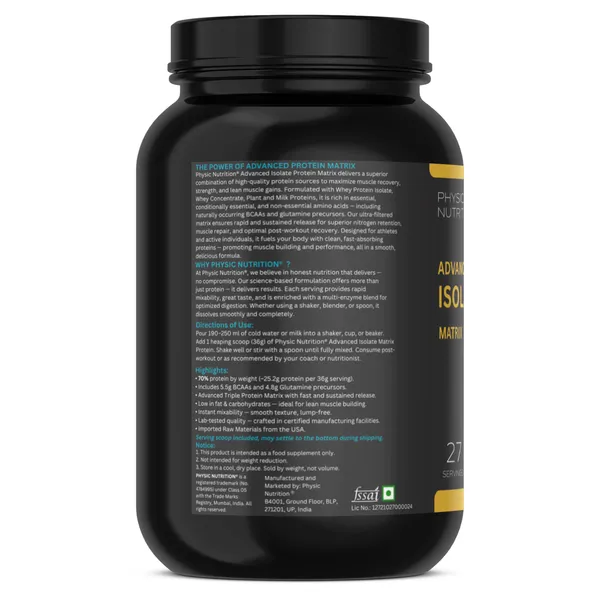 Physic_Nutrition_Advanced_Isolate_Protein_Matrix_-_1Kg_|_High_Protein_|_27_Servings_|_Mango_Flavour