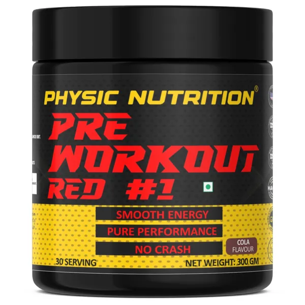 Physic_Nutrition_Pre-Workout_-_300G_|30_Servings|_Energy,_Focus_And_Performance_Formula_|_Workout_Booster_|_Cola_Flavor