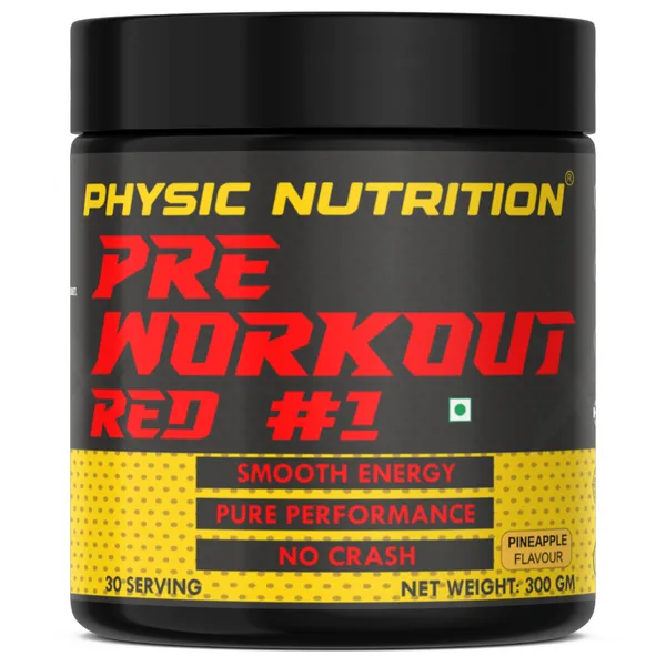 Physic_Nutrition_Pre-Workout_-_300G_|30_Servings|_Energy,_Focus_And_Performance_Formula_|_Workout_Booster_|_Pineapple_Flavor