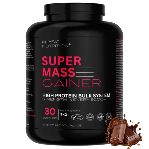 Physic_Nutrition_Super_Mass_Gainer_-_3Kg_|_High_Protein_Bulk_System_|_30_Servings_|_Chocolate_Flavour