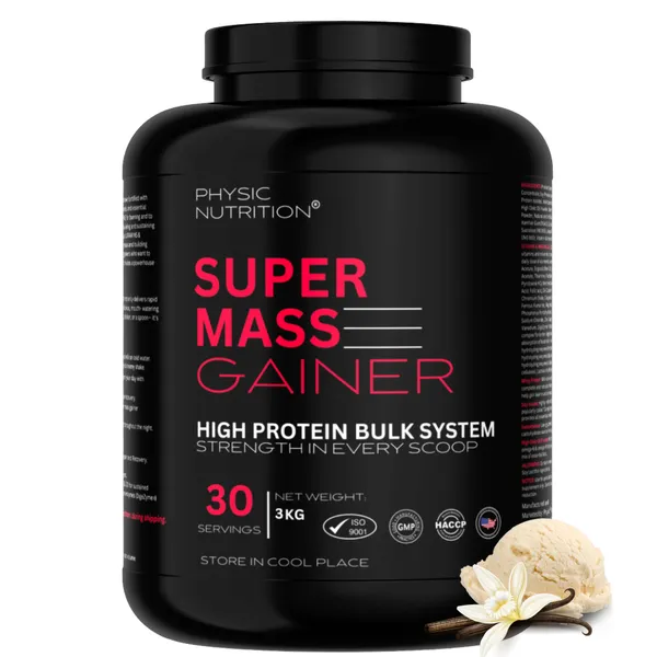 Physic_Nutrition_Super_Mass_Gainer_-_3Kg_|_High_Protein_Bulk_System_|_30_Servings_|_Vanilla_Flavour