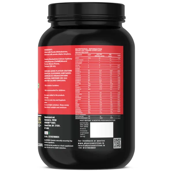 Physic_Nutrition_Ultimate_Gainer_1Kg_|_716_Calories,_40G_Protein,_04G_Creatine_|10_Servings|_Mass_Gainer_For_Weight_Gain_|_Coffee_Flavour