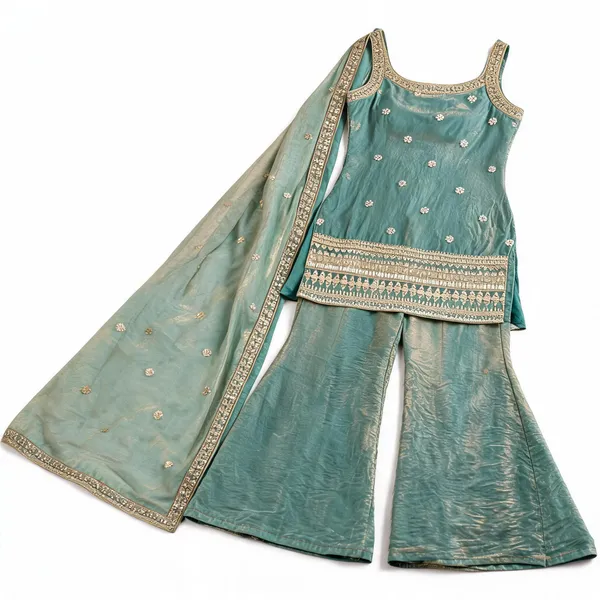 Sea_Green_Cotton_Blend_Embroidered_Kurta_Set_For_Women