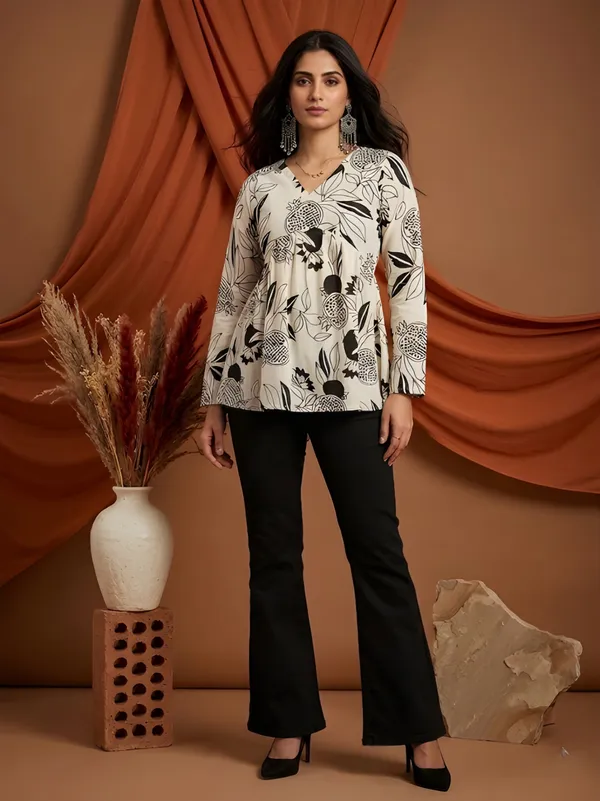 Off_White_Cotton_Relaxed_Fit_Floral_Print_Top_For_Women