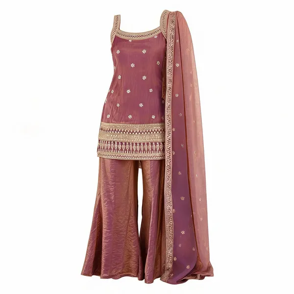 Mauve_Georgette_Embellished_Sharara_Suit_For_Women