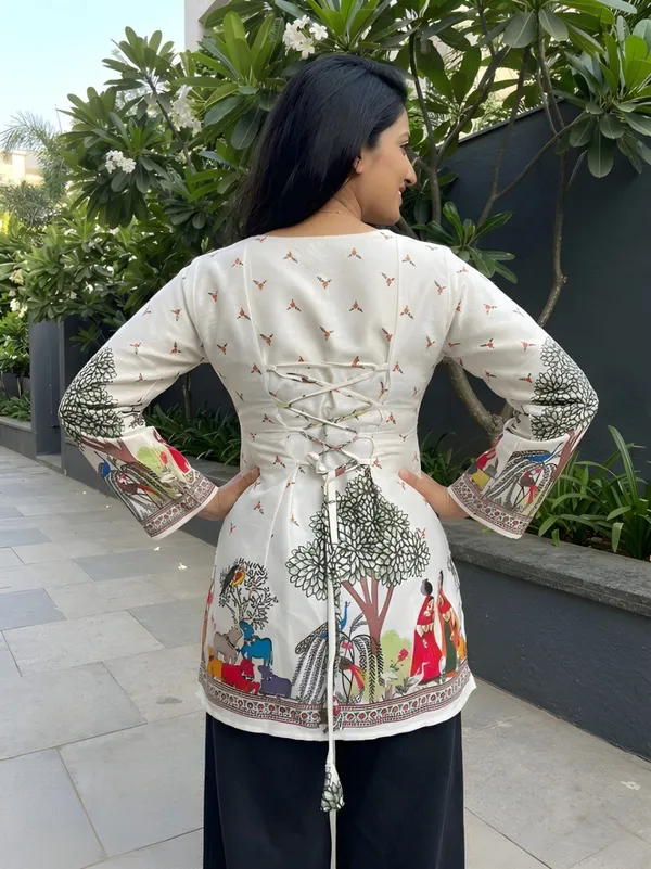 White_Cotton_Folk_Art_Print_Ethnic_Tunic_Top_For_Women