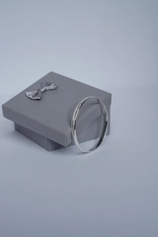 925_Sterling_Silver_Engraved_Pattern_Kada_For_Boys_&_Girls