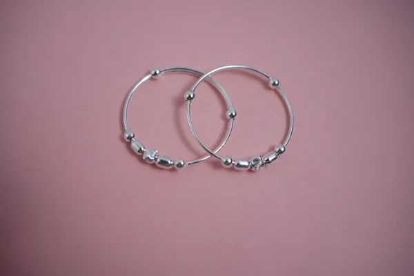 925_Sterling_Silver_Classic_Bead_Baby_Nazariya_Kada_Set_For_Kids
