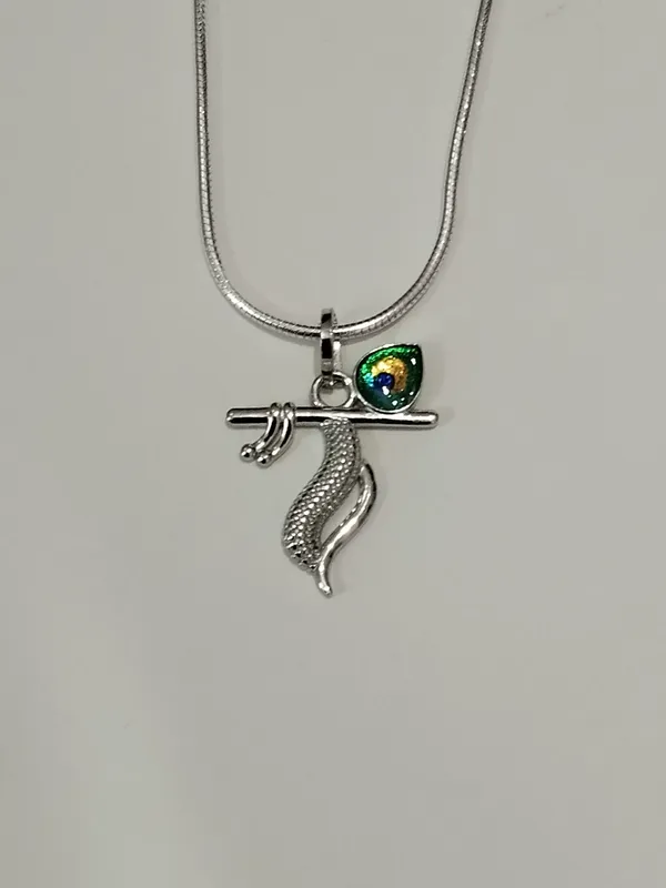 925_Sterling_Silver_Peacock_Flute_Pendant_For_Women
