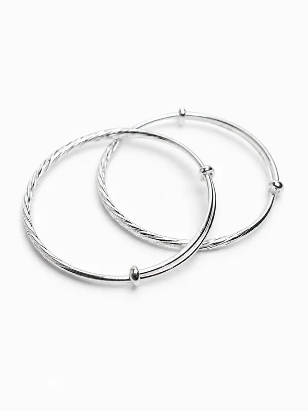 999_Pure_Silver_Twisted_Adjustable_Kada_For_Women