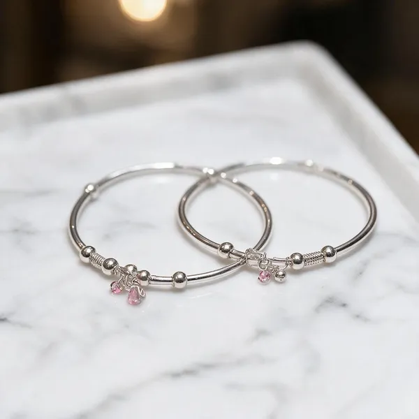 925_Sterling_Silver_Kada_Style_Anklet_For_Women