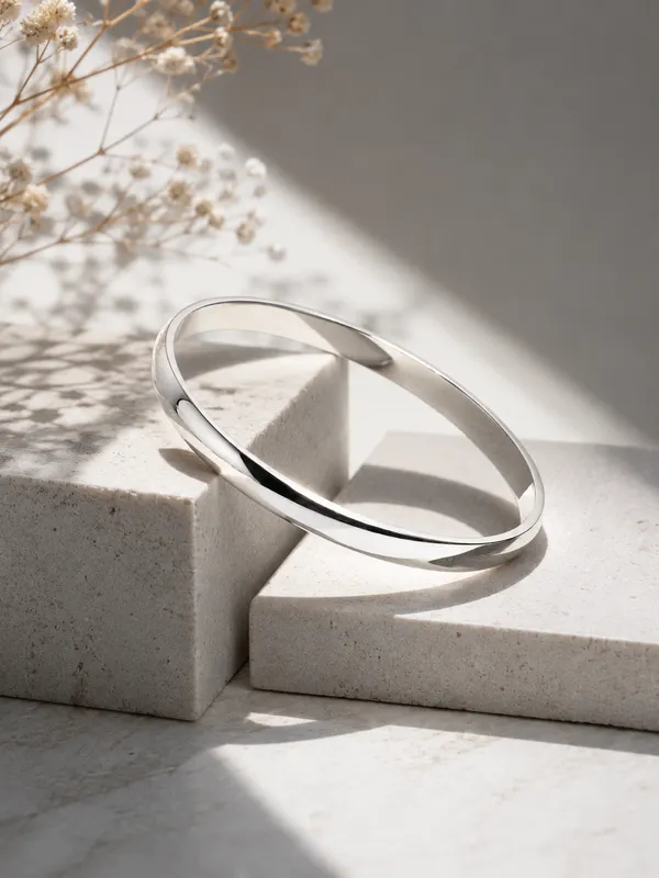 925_Sterling_Silver_Classic_Curve_Solid_Kada_For_Men