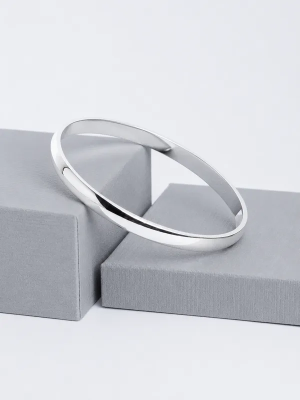 925_Sterling_Silver_Classic_Curve_Solid_Kada_For_Men