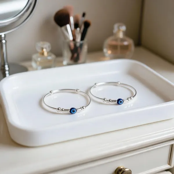 925_Sterling_Silver_Blue_Bead_Adjustable_Baby_Nazariya_Kada_Set_For_Kids