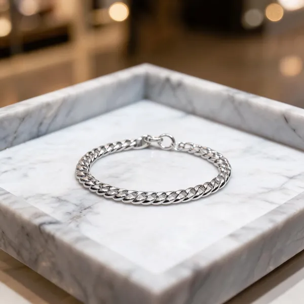 925_Sterling_Silver_Classic_Chain_Design_Bracelet_For_Men