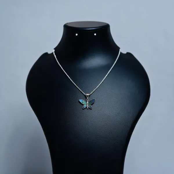 925_Sterling_Silver_Butterfly_Pendant_For_Women