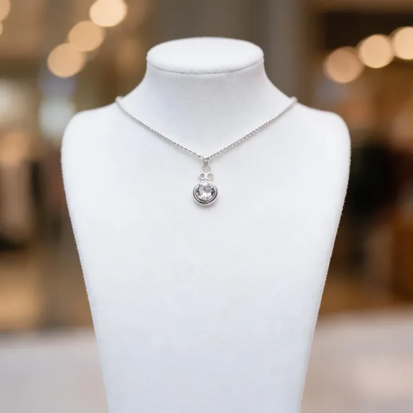 925_Sterling_Silver_Crystal_Pendant_For_Women