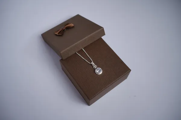 925_Sterling_Silver_Crystal_Pendant_For_Women