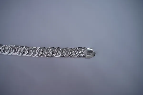 925_Sterling_Silver_Interlocked_Chain_Design_Bracelet_For_Men