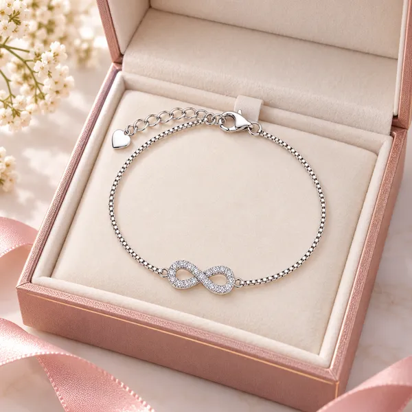 Silver_Tone_Infinity_Charm_Bracelet_For_Women