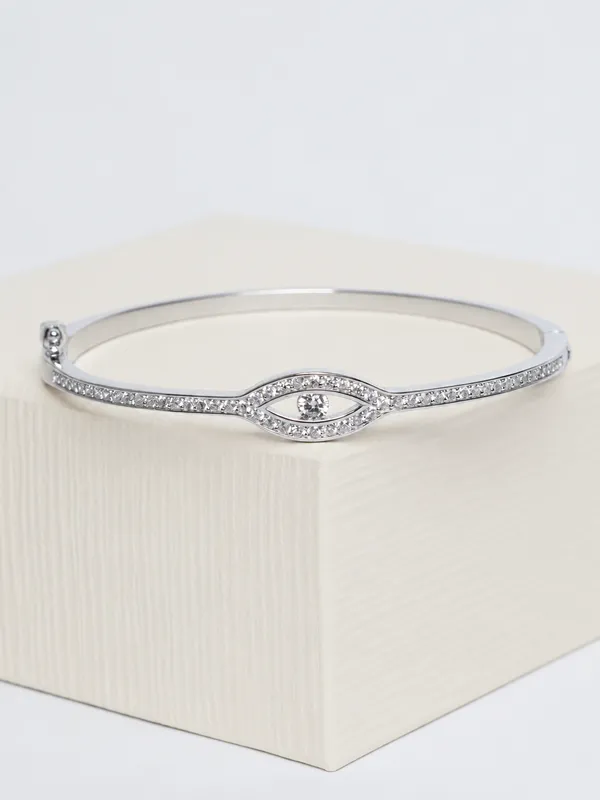 925_Sterling_Silver_Evil_Eye_Clip_Lock_Kada_For_Women
