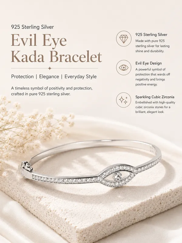 925_Sterling_Silver_Evil_Eye_Clip_Lock_Kada_For_Women