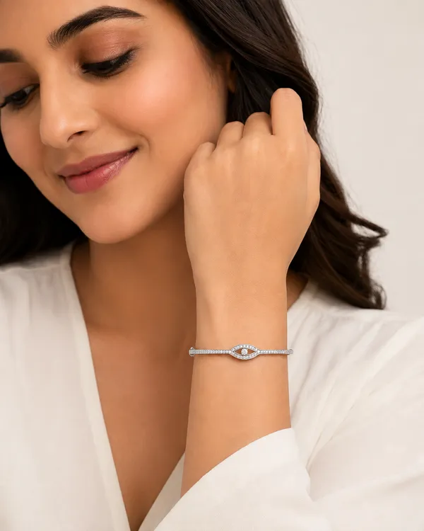 925_Sterling_Silver_Evil_Eye_Clip_Lock_Kada_For_Women